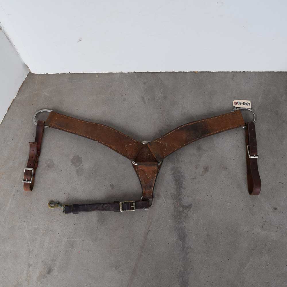 Used Teskey's Full Rough Out Roping Breast Collar Sale Barn Teskeys   