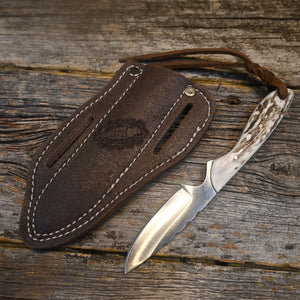 Justin Wiley Handmade Knife with Leather Sheath WK012 Knives - Knife Accessories JUSTIN WILEY   