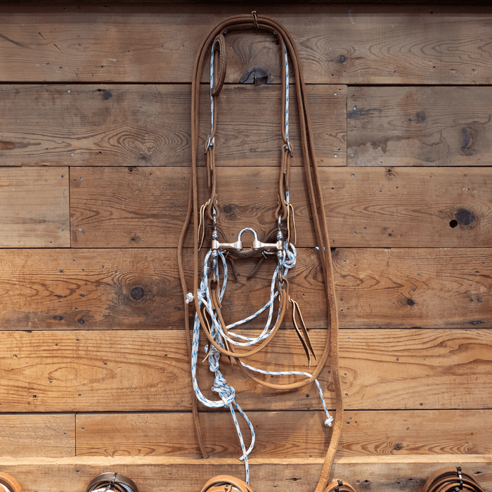 Cow Horse Supply Correction Bridle Rig w/ String Martingale