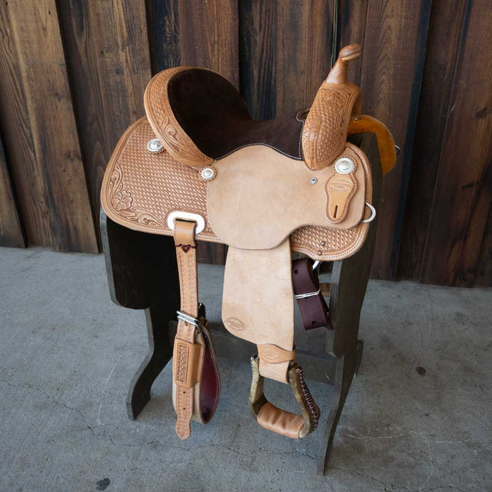 12.5" TESKEY'S COMPETITION SERIES BARREL SADDLE Saddles - New Teskey's Saddlery