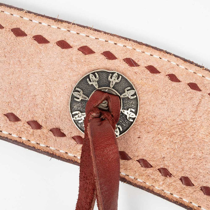 Teskey's 3" Roughout Buckstitch Breast Collar With Strings Tack - Breast Collars Teskey's Cactus  