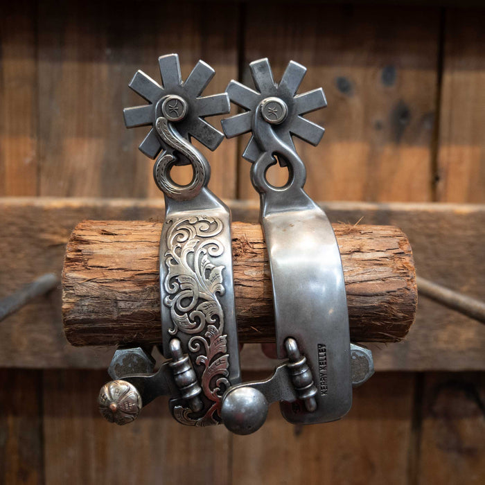 Kerry Kelley Silver Mounted 8pt Spurs