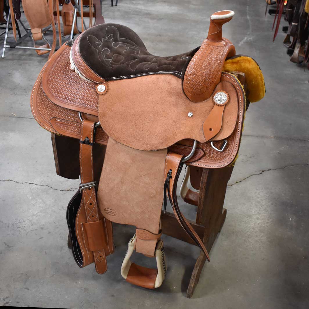 15" BRAZOS RIVER ROPING SADDLE Saddles - New Brazos River Saddlery