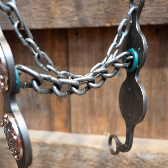 Petska Chain Silver Star Conchos Bit