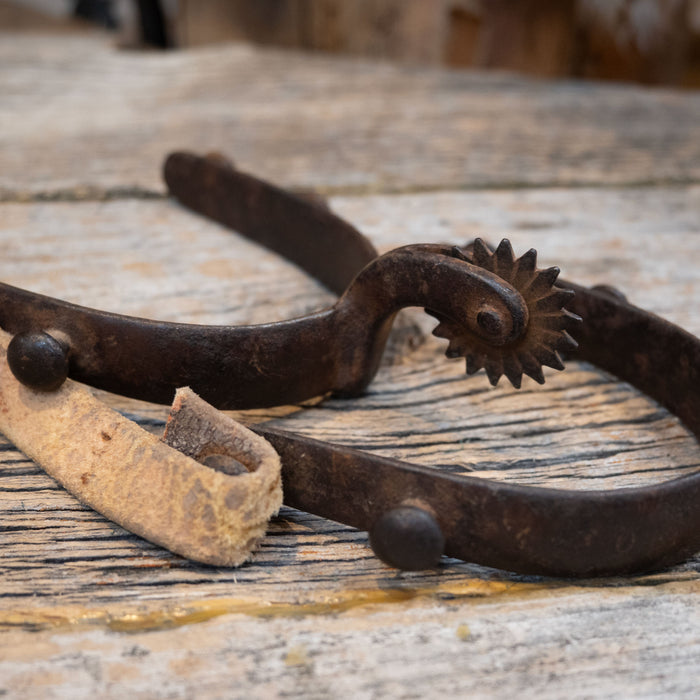 "OK" Vintage Spurs stamped with a star 851
