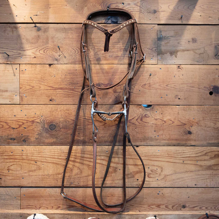 Shanked Smooth Snaffle Bridle Rig Sale Barn MISC