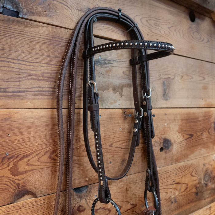 Myler D-Ring Snaffle Bridle Rig