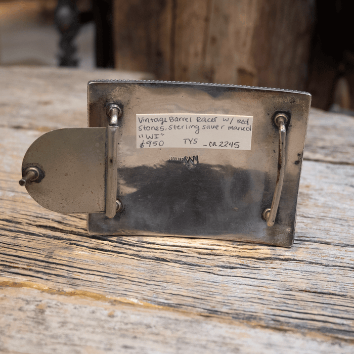 Vintage Barrel Racer Belt Buckle