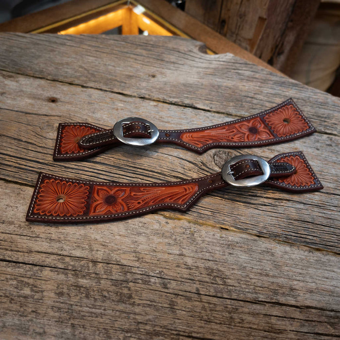Handmade Ross Bullinger Hatchet Spur Straps