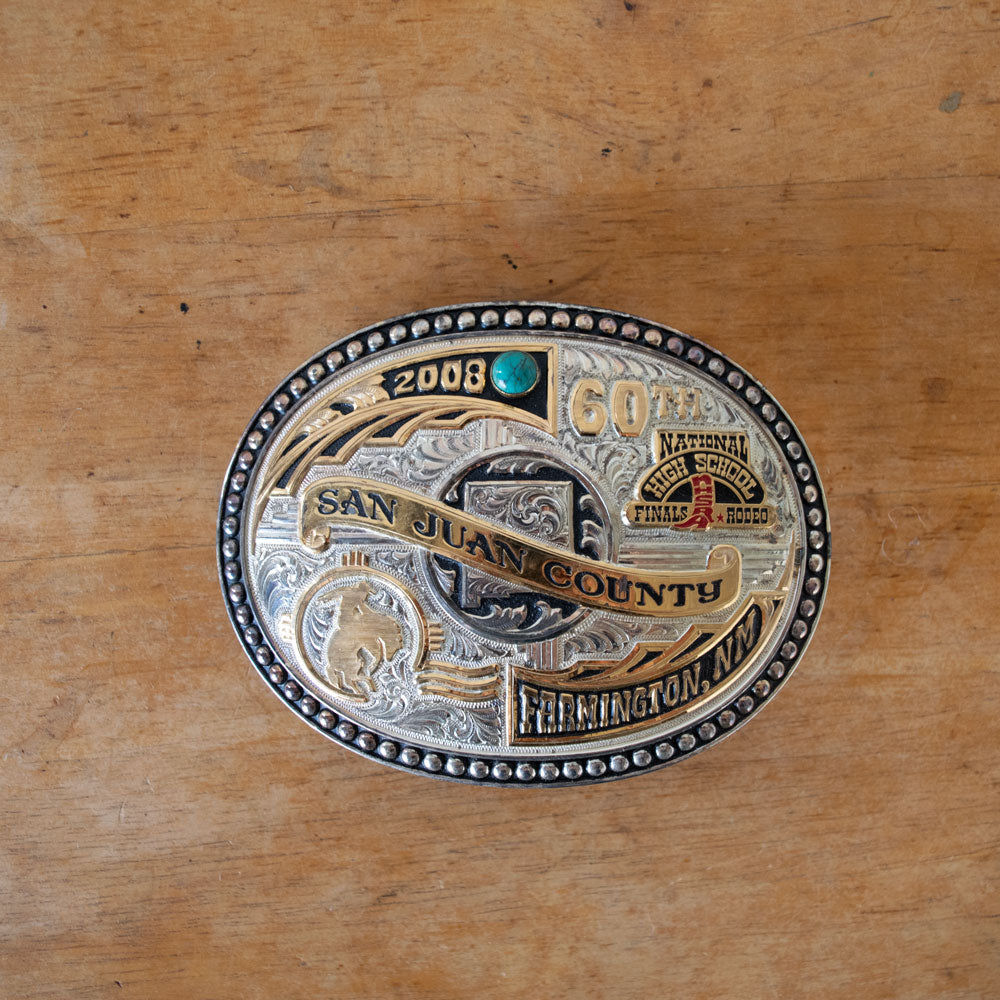 Used NHSFR Rodeo Trophy Buckle Sale Barn buckle   