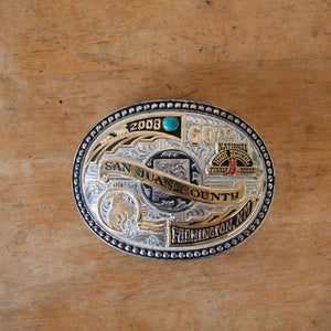 Used NHSFR Rodeo Trophy Buckle Sale Barn buckle   