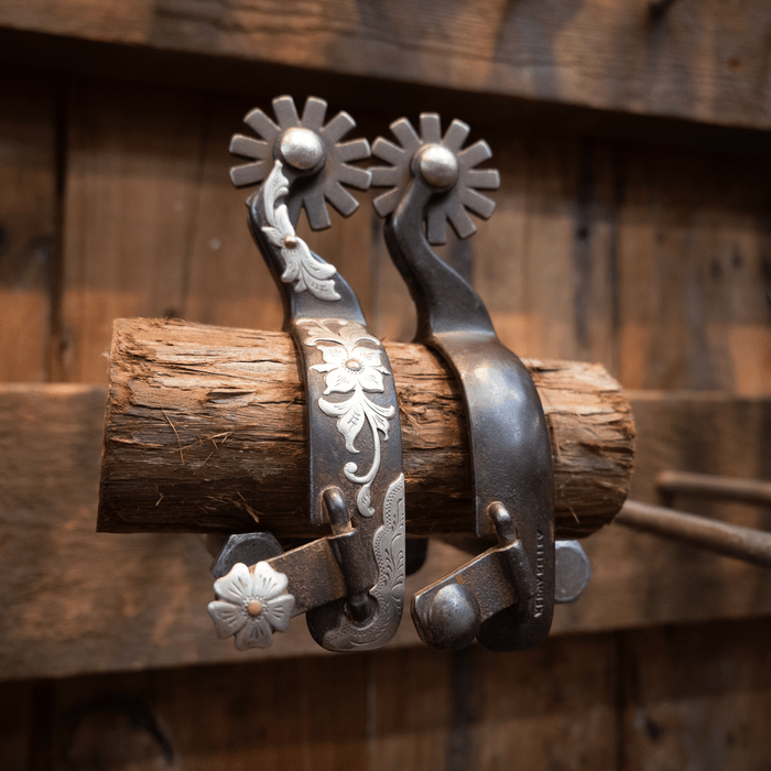 Kerry Kelley Silver Mounted 12 pt Spurs