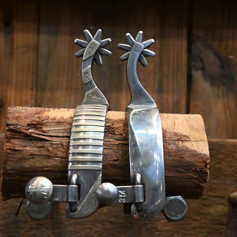 Brandon Bradley Silver Mounted Spurs SPUR766