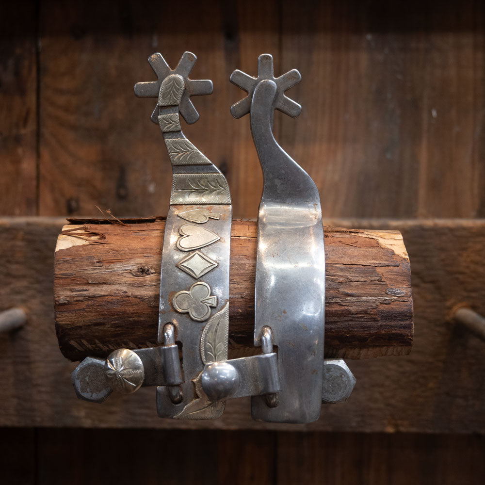 Cowpuncher Silver Mounted Spurs