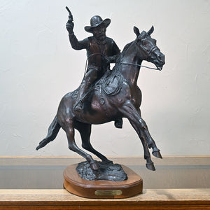 Jack Bryant "Cuttin Down" Original Bronze Sculpture Collectibles Jack Bryant