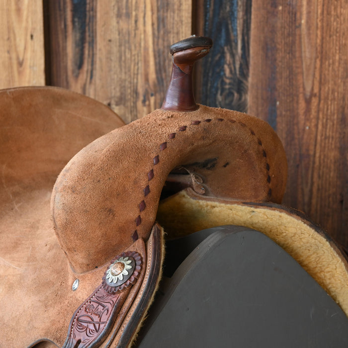 13.5" USED JEFF SMITH TAMI SEMAS BARREL SADDLE Saddles - Used Jeff Smith