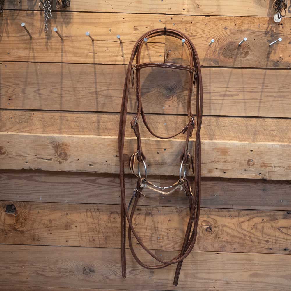Bridle Rig - All NEW Leather - O-Ring Twisted Snaffle Bit RIG009 Tack - Rigs Misc   