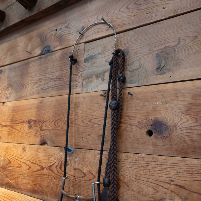Sliding Gag Copper Wrapped Snaffle Bridle Rig