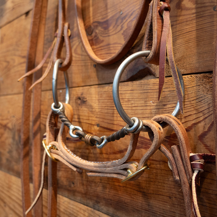 Kerry Kelley O-Ring Twisted Dog Bone Bridle Rig Tack - Rigs Kerry Kelley