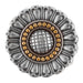 Antique Silver Sunflower Concho Tack - Conchos & Hardware MISC   