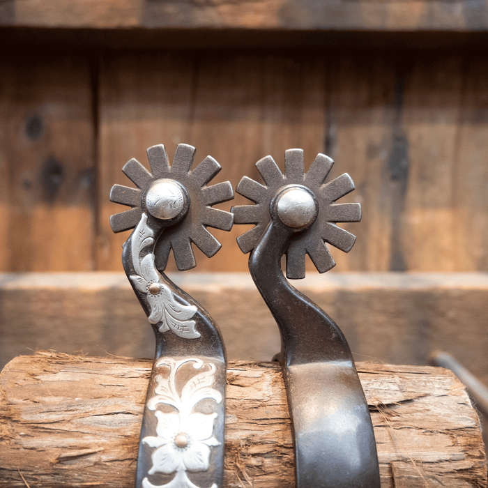 Kerry Kelley Silver Mounted 12 pt Spurs