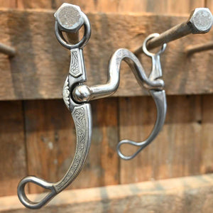 Kerry Kelley Silver Mounted "FANCY Bit Line" 65 - Flat Johhny Bit KK1156 Tack - Bits Kerry Kelley