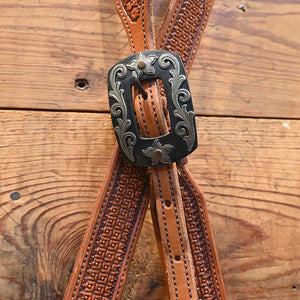 Handmade by KING Split ear Headstall with a Teskeys Buckle AAHT052 Tack - Headstalls KING