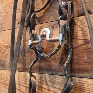 Bridle Rig - Silver Accent Shanks - Port with Roller SBR619 Sale Barn MISC