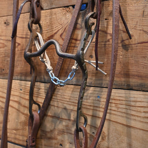 Bridle Rig - Silver Mounted Dennis Moreland Solid Port Bit RIG980 Tack - Rigs Dennis Moreland