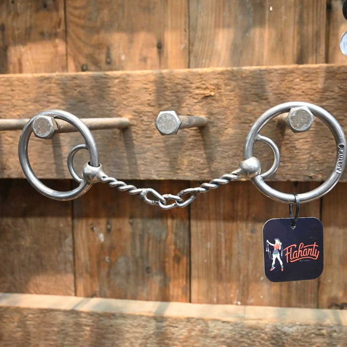 Flaharty Locked O-Ring Twisted Center Chain Bit Tack - Bits Flaharty