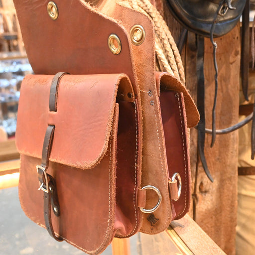 Top Grain Heavy Leather Saddle Bags Collectibles MISC