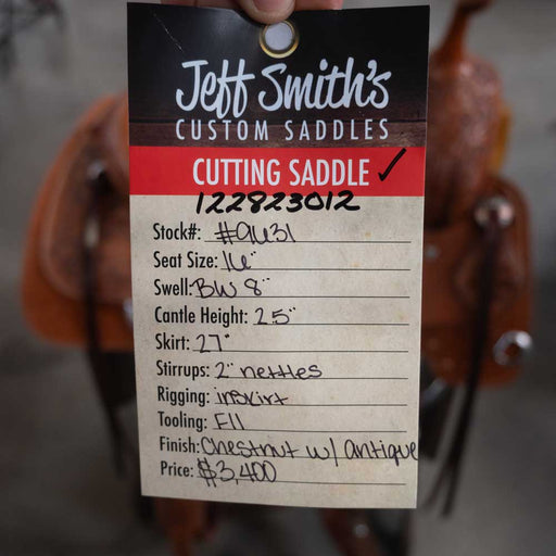 16" JEFF SMITH BUSTER WELCH CUTTING SADDLE Saddles - New Jeff Smith