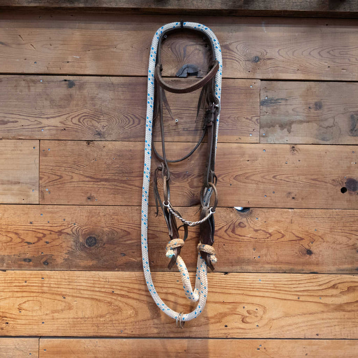 O-Ring Twisted Wire Snaffle Bridle Rig w/ Browband Headstall