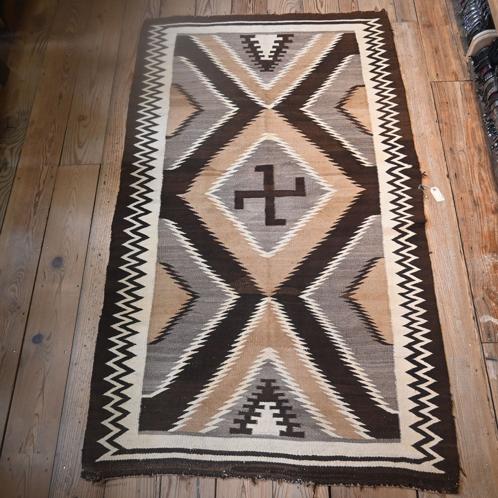 Authentic Early 1900's Navajo Blanket - Rug  _CA630 Collectibles MISC   