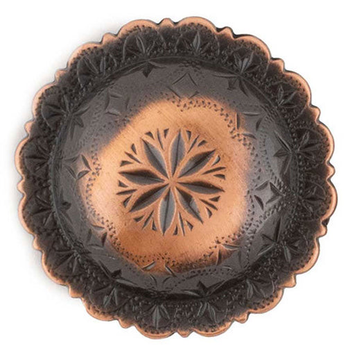 Copper Windrose Engraved Concho Tack - Conchos & Hardware MISC   