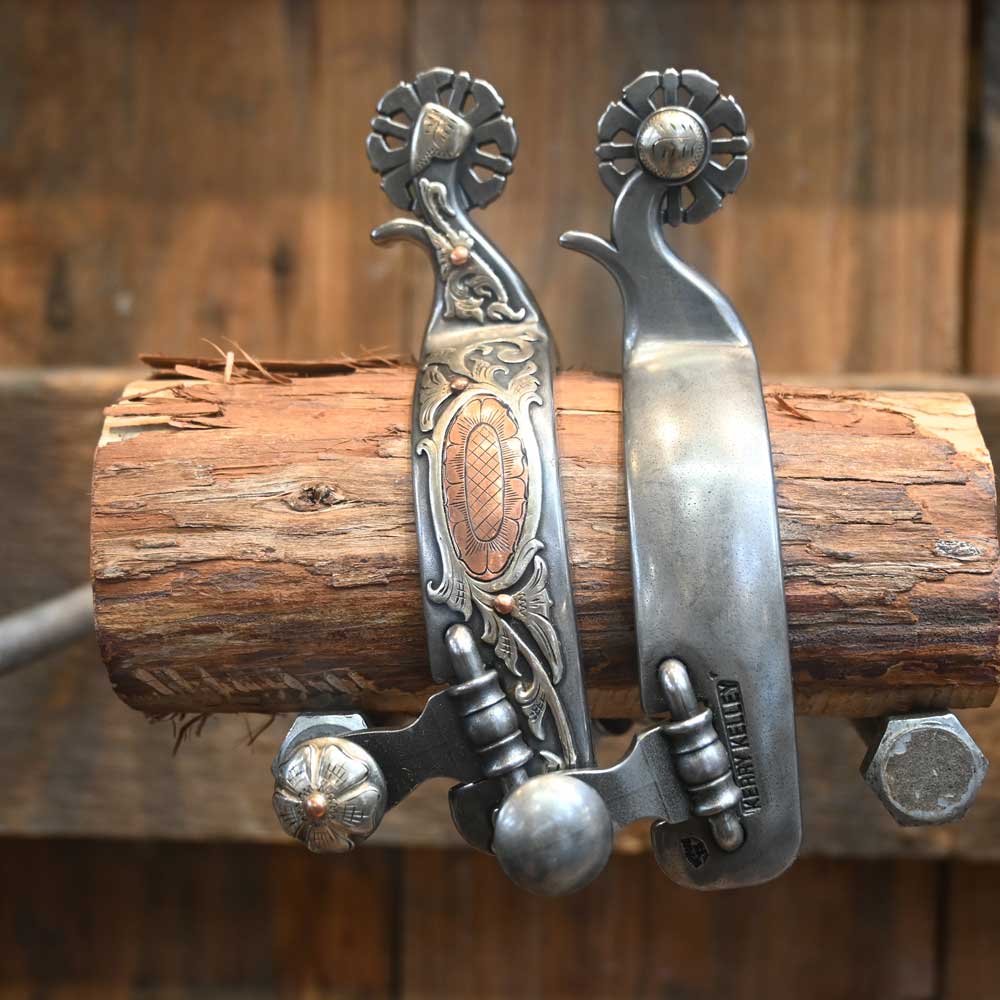 Kerry Kelley Silver Mounted Spurs - SPUR865 Tack - Spurs Kerry Kelley