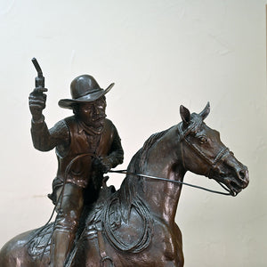 Jack Bryant "Cuttin Down" Original Bronze Sculpture Collectibles Jack Bryant