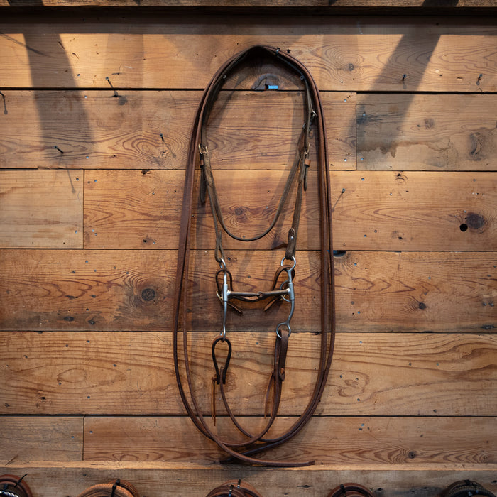 Reinsman Shanked Snaffle Bridle Rig Tack - Rigs Reinsman