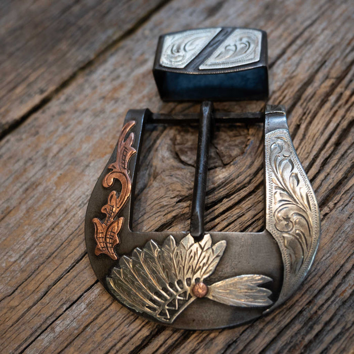 Scribner 2 Pc. Cheif Head Dress Buckle 031