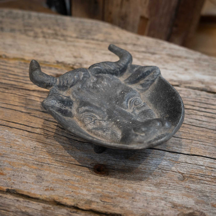 Jersey Cow Pewter Cast Ashtray