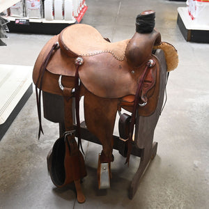 15" USED JEFF SMITH ROPING SADDLE