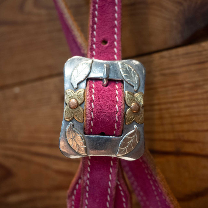 Pink 3/4" Split Ear Headstall