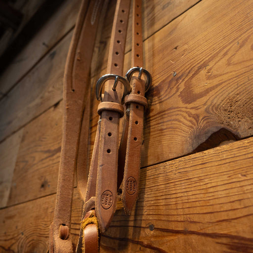 Craig Lewis Handmade Split Ear Headstall w/Throat Latch Tack - Headstalls Craig Lewis