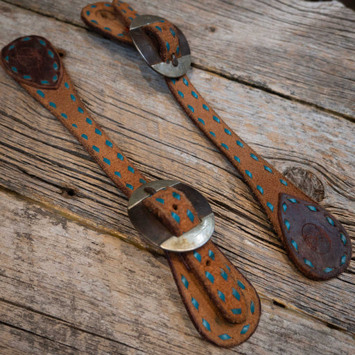 Bullinger Spur Straps w/Spraberry Buckles Tack - Spur Straps Ross Bullinger