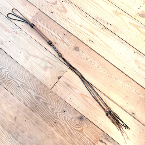 Handmade 35.5" Quirt w/Braided Poppers Tack - Whips, Crops & Quirts SHOPMADE