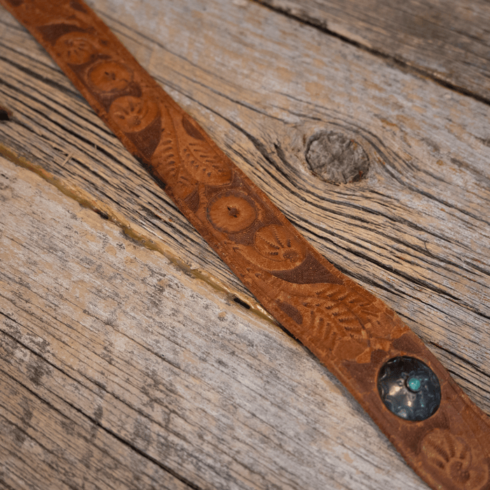 1930's-40's 25" Belt with Turquoise Buckle