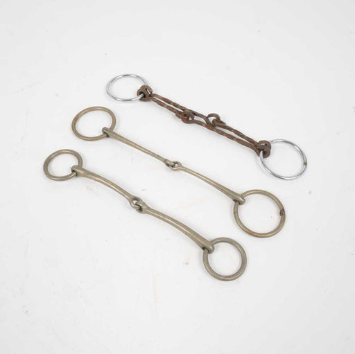 Set of 3 Used Pony O-ring Snaffle Bits Sale Barn MISC   