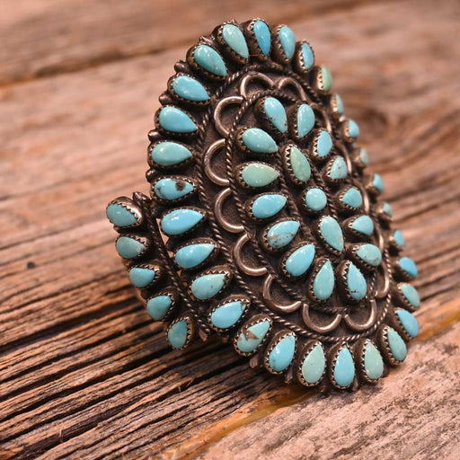 1930's Zuni Tribe Turquoise Cuff Collectibles Zuni Tribe