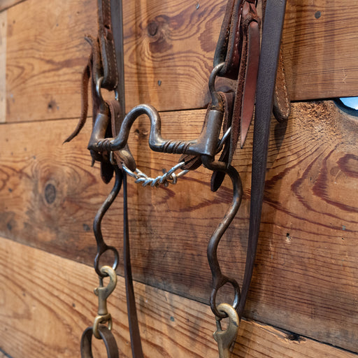Dutton Twisted Copper Inlay Port Bridle Rig Tack - Rigs Dutton