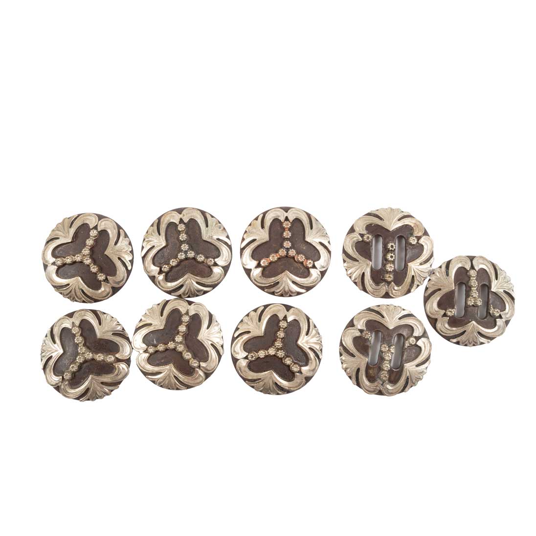 New Set Of 9 1 1/2" Grab Bag Conchos Sale Barn MISC   